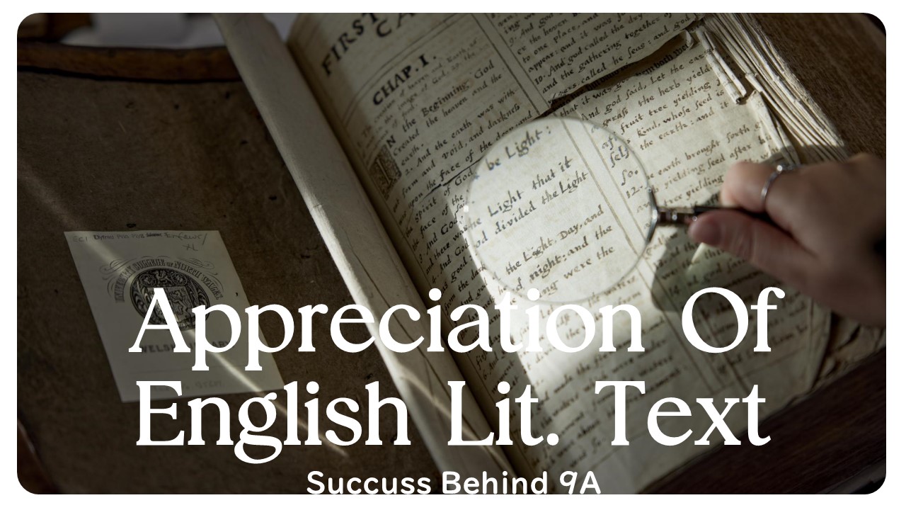 Appreciation of English Literary Texts